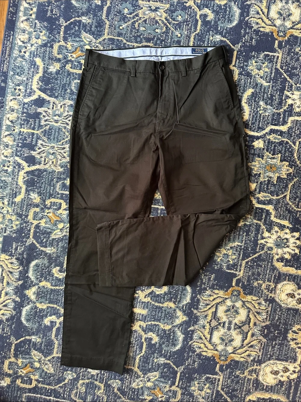 Polo by Ralph Lauren Black Cotton Chino Pants 36x32
